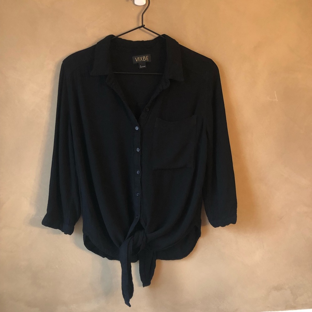 Vixbe 3-4 sleeve tie top